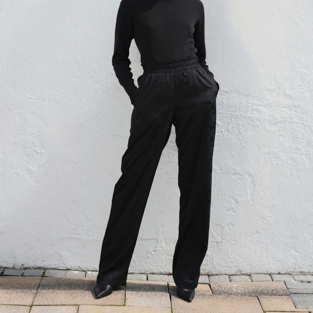 Diarrablu Wide Leg Leer Pant